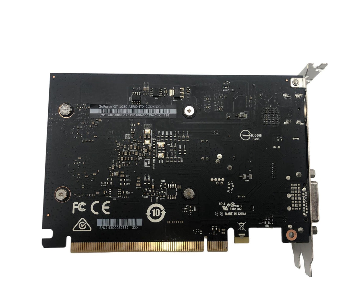 MSI GeForce GT 1030 Aero ITX OC HDMI 2GB – Strängnäs Datorer AB