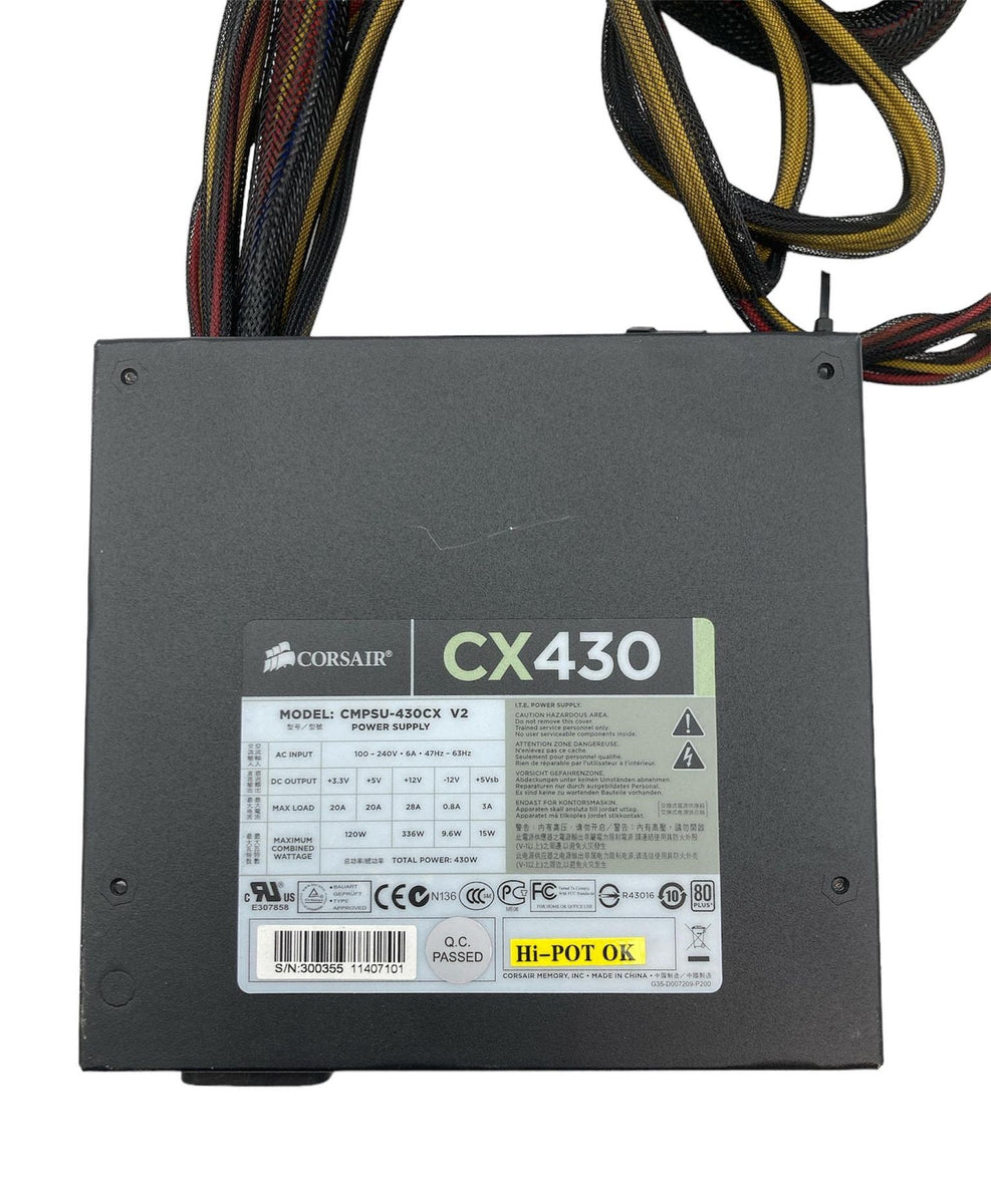 Infinity Datorer Power Supply Corsair CX 430W – Strängnäs Datorer AB